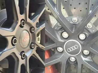 Gevallen van wijsheid titanium wielboutmoeren.webp