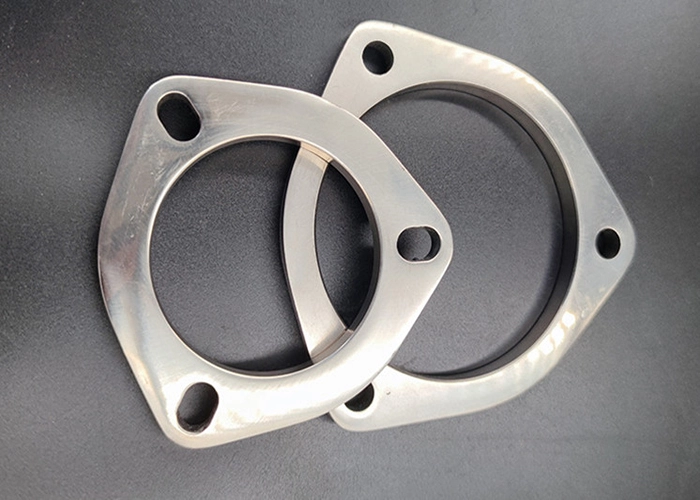 3 bolt titanium exhaust flange