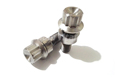 Porsche Titanium Lug Bolt cho fòje tèt 12 pwen